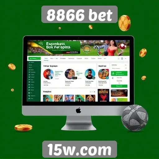 Usabilidade e design do site 8866 bet